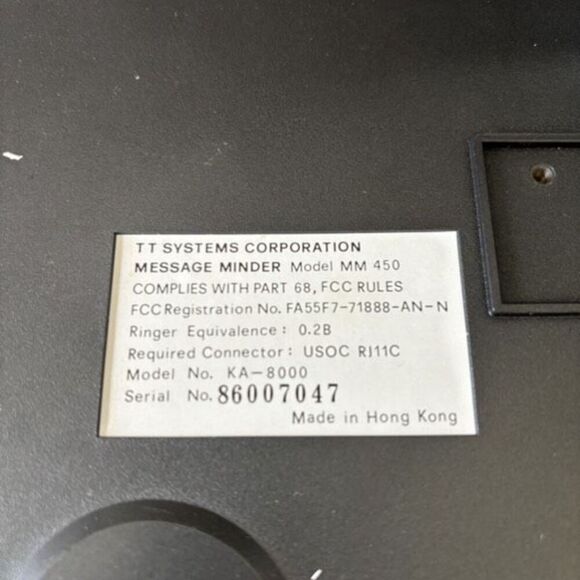 Message-Minder 450 Beeperless Remote Telephone Answerer - Picture 9 of 11